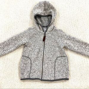 EUC Carter’s Grey Lined Hoodie sz 2T